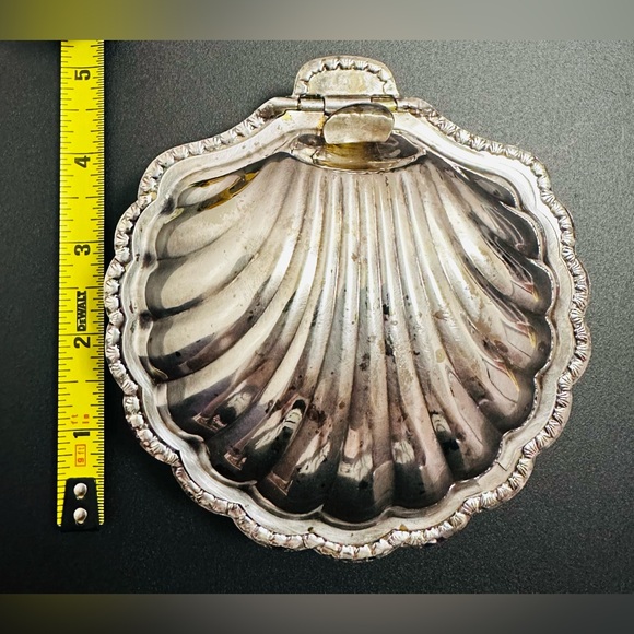 William Adams England Antique Silver Plate Clam Shell - Picture 10 of 10